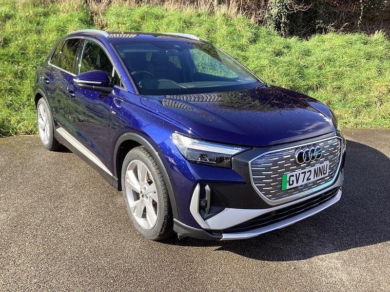 Used Audi Q4 e-tron S-Line 125 kW (170 HP) 2023 Blue SUV