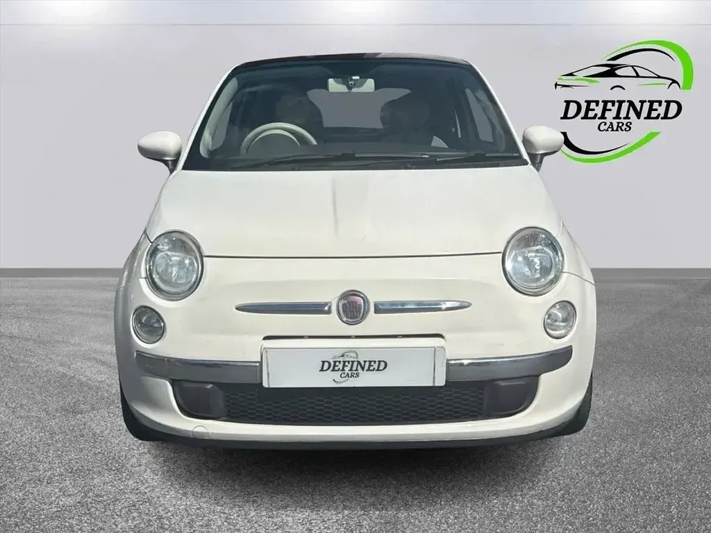 Used Fiat 500 Lounge 69 HP (50 kW) 2009 White Cabriolet
