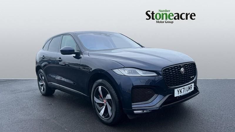 Blue Used 2021 Jaguar F-Pace R-Dynamic SUV | £33,590 (Fair price) - Image 1/4
