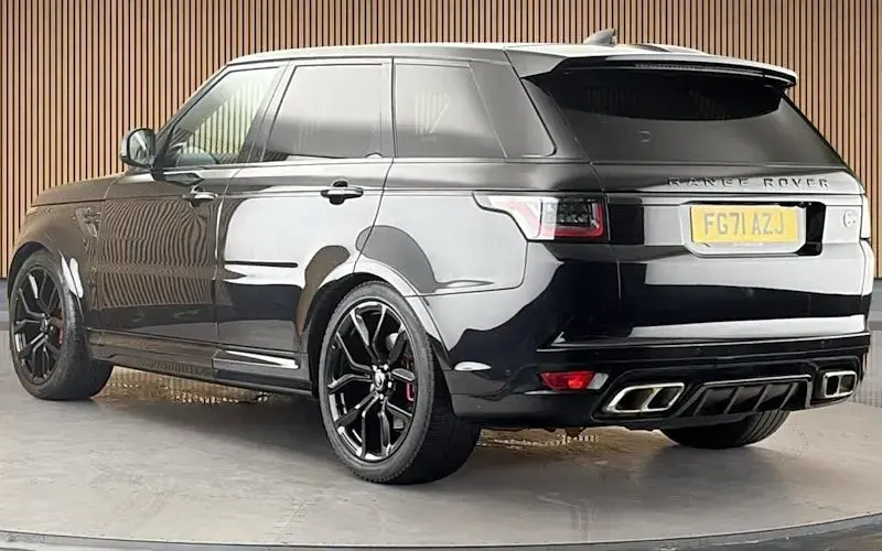 Used Land Rover Range Rover Sport SVR 575 HP (422 kW) 2021 Santorini black SUV