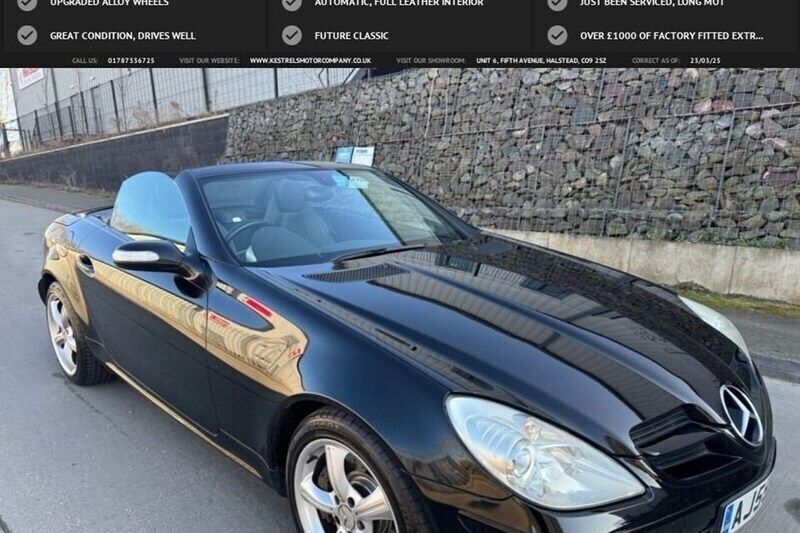 Black Used 2005 Mercedes SLK350 Cabriolet | £3,150 (Good price) - Image 1/1
