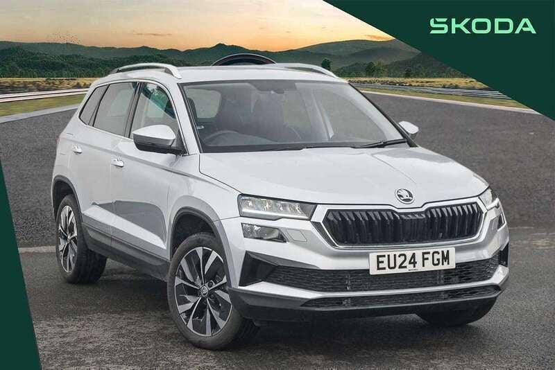 Silver New 2024 Skoda Karoq SE L SUV | £28,495 (A bit pricey) - Image 1/4