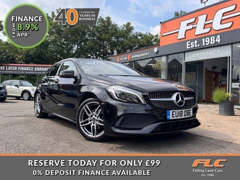 Black Used 2018 Mercedes A180 AMG line Hatchback | £15,250 (Fair price) - Image 1/4