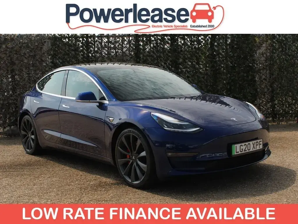 Used Tesla Model 3 Performance 461 kW (627 HP) 2020 Blue Sedan