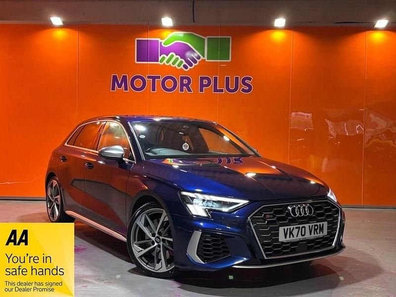 Blue Used 2020 Audi S3 Advanced Hatchback | £24,699 (Good price) - Image 1/4