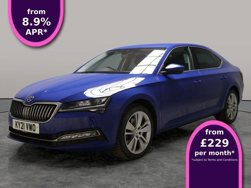 Blue Used 2021 Skoda Superb SE L Hatchback | £15,194 (Good price) - Image 1/3