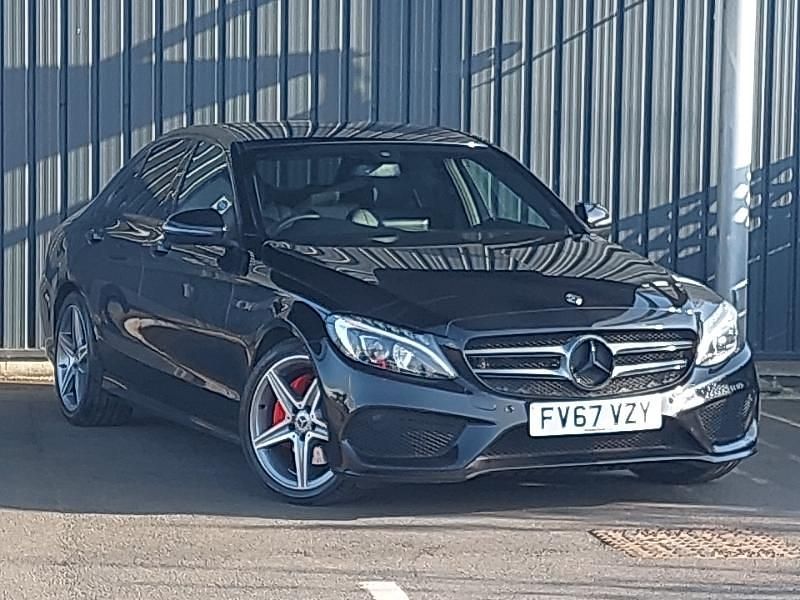 Black Used 2018 Mercedes C220 AMG line Sedan | £14,998 (Fair price) - Image 1/4