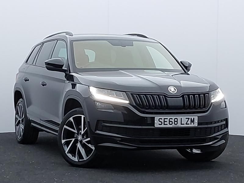 Black Used 2019 Skoda Kodiaq SportLine SUV | £20,498 (Good price) - Image 1/4