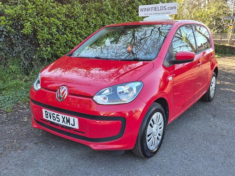 Begagnad VW up! move up! 60 HK (44 kW) 2015 Röd Halvkombi
