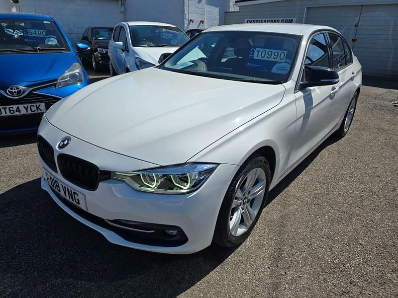 Begagnad BMW 320 Sport Line 2018 Vit Sedan
