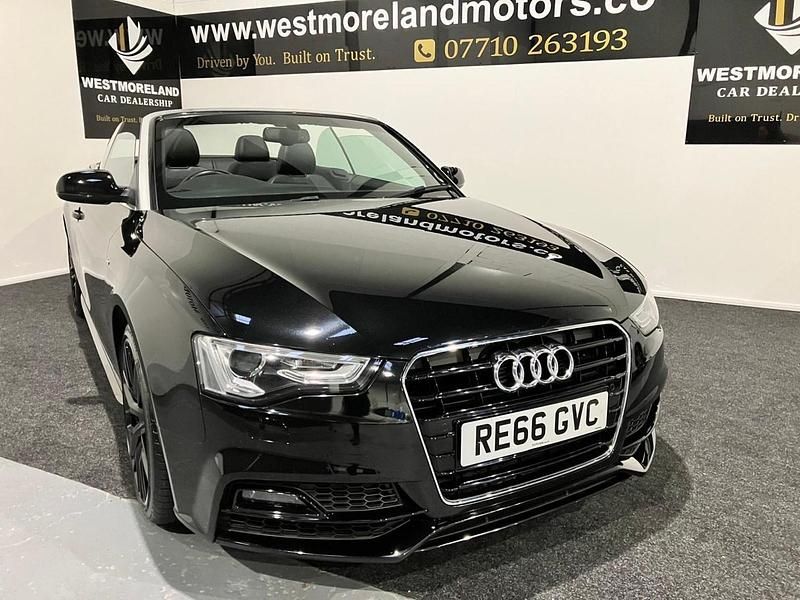 Black Used 2016 Audi A5 Cabriolet S-Line Cabriolet | £11,990 (Fair price) - Image 1/4