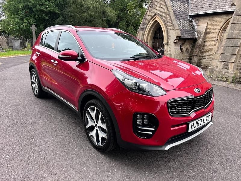 Red Used 2017 Kia Sportage GT-Line SUV | £6,990 (Good price) - Image 1/4