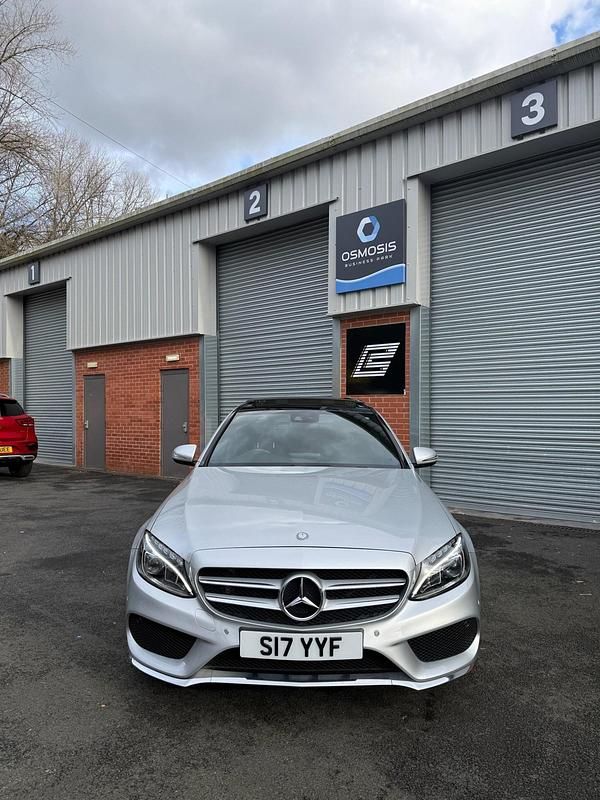 Used Mercedes C220 AMG Line Premium Plus 2014 Silver Sedan