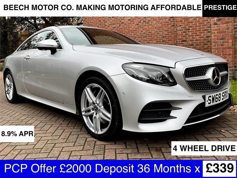 Silver Used 2018 Mercedes E220 AMG line Coupe | £19,500 (Good price) - Image 1/3