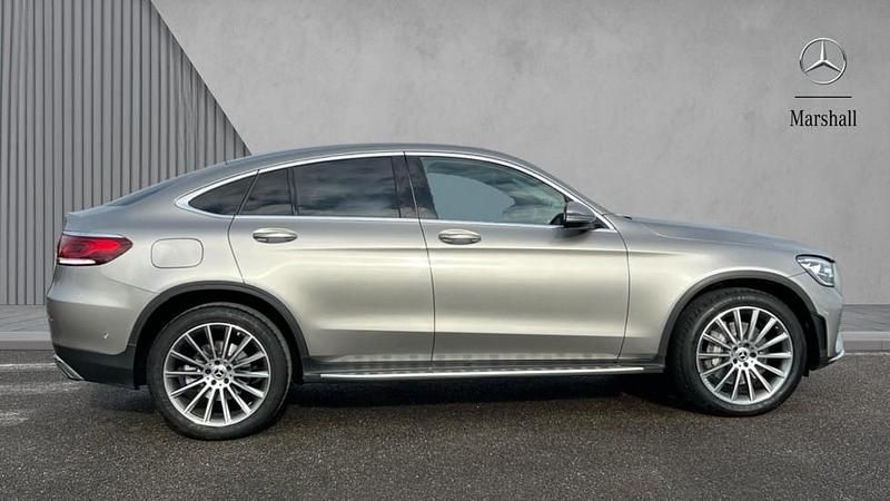 Used Mercedes GLC300 AMG Line Premium 258 HP (189 kW) 2022 Mojave silver metallic Coupe