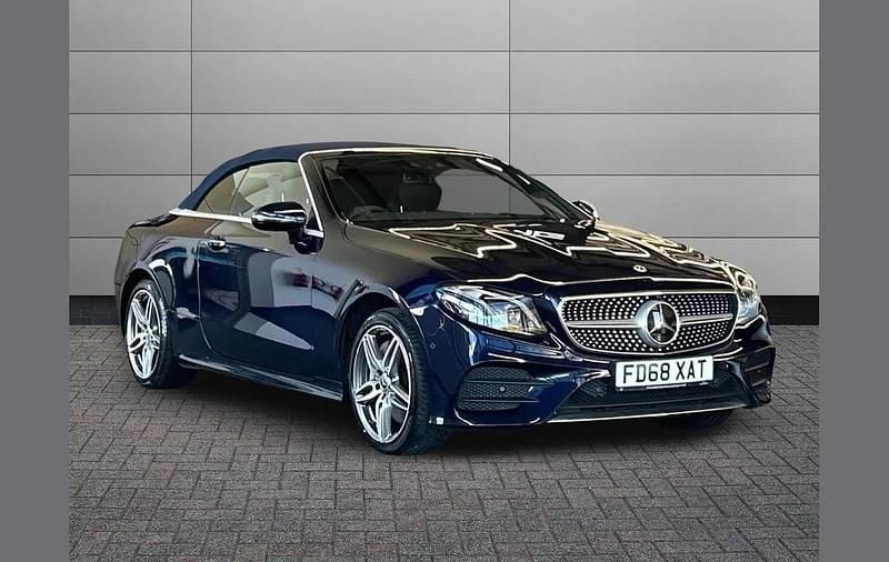 Used Mercedes E400 AMG Line Premium Plus 340 HP (250 kW) 2018 Blue Cabriolet