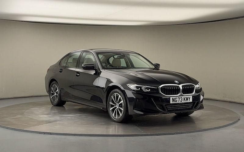 Sapphire black Used 2023 BMW 330e Sport Line Sedan | £26,650 (Fair price) - Image 1/4