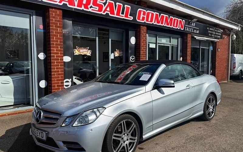 Used Mercedes E220 170 HP (125 kW) 2013 Silver Cabriolet