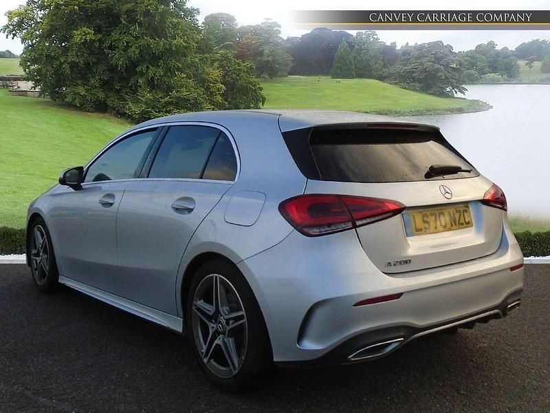 Used Mercedes A200 AMG line 163 HP (119 kW) 2020 Silver Hatchback