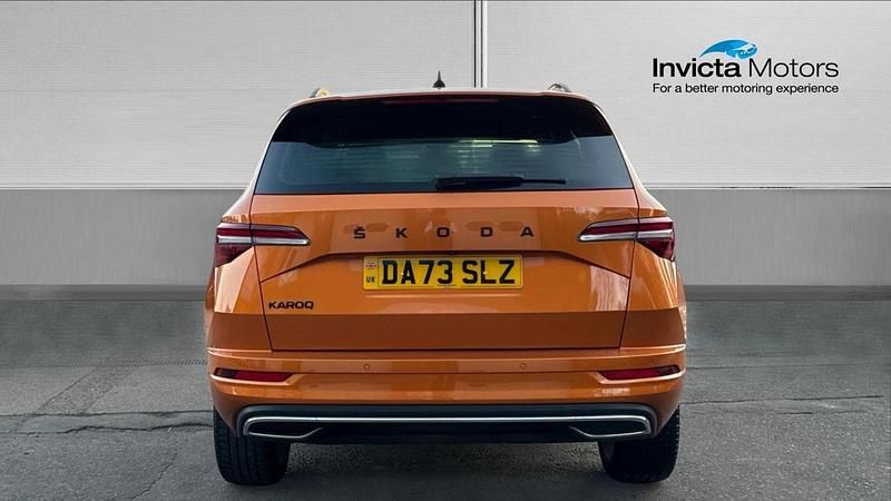 Used Skoda Karoq SportLine 150 HP (110 kW) 2023 Pheonix orange metallic SUV
