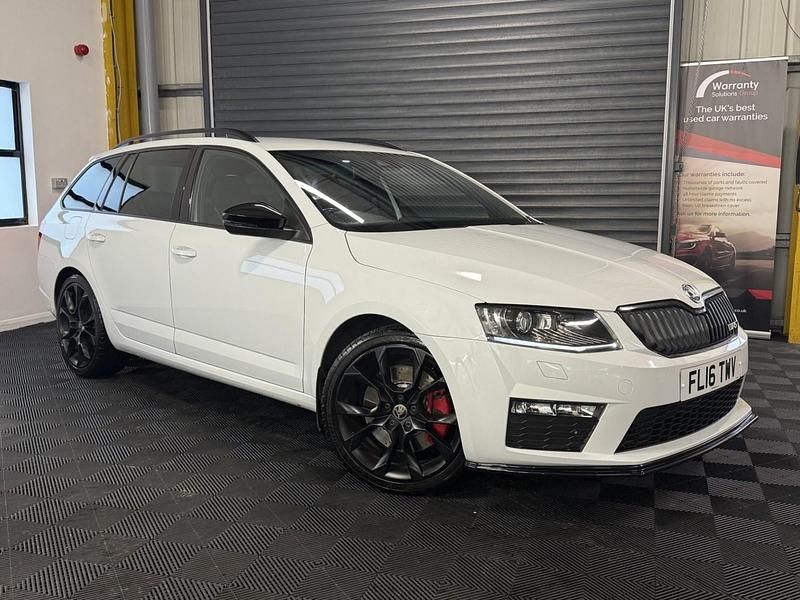 White Used 2016 Skoda Octavia vRS Estate | £13,995 - Image 1/4