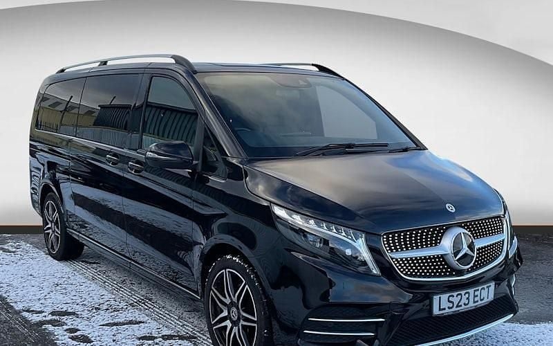 Black Used 2023 Mercedes V300 AMG line MPV | £56,990 (Good price) - Image 1/4