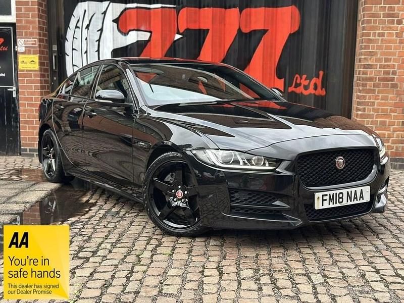 Black Used 2018 Jaguar XE R-Sport Sedan | £10,617 (Fair price) - Image 1/4