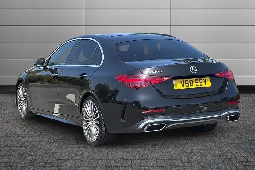 Used Mercedes C220 AMG line 217 HP (159 kW) 2022 Black Sedan