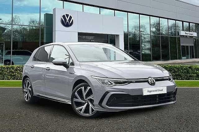 Moonstone grey Used 2022 VW Golf VIII R-line Hatchback | £24,291 (Fair price) - Image 1/4