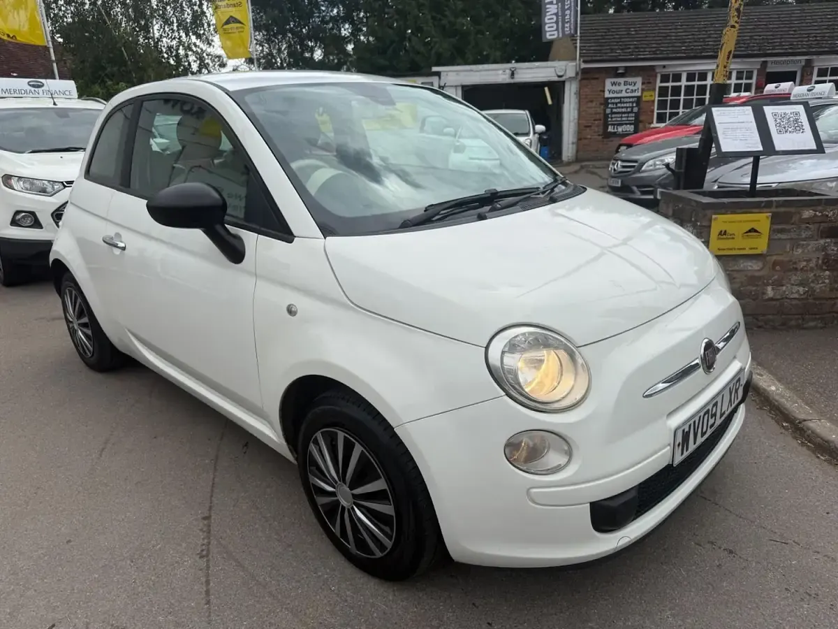 Used Fiat 500 Pop 69 HP (50 kW) 2009 White Cabriolet