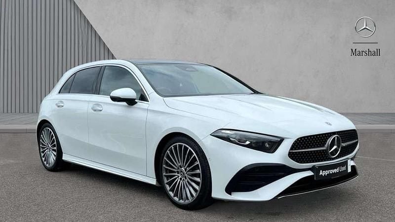 White Used 2024 Mercedes A180 AMG Line Premium Plus Hatchback | £26,980 (A bit pricey) - Image 1/4