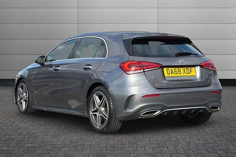 Used Mercedes A250 AMG Line Premium 224 HP (164 kW) 2019 Mountain grey Hatchback