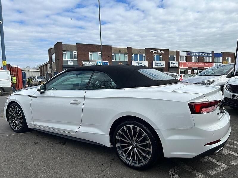 Used Audi A5 Cabriolet S-Line 190 HP (139 kW) 2018 White Cabriolet
