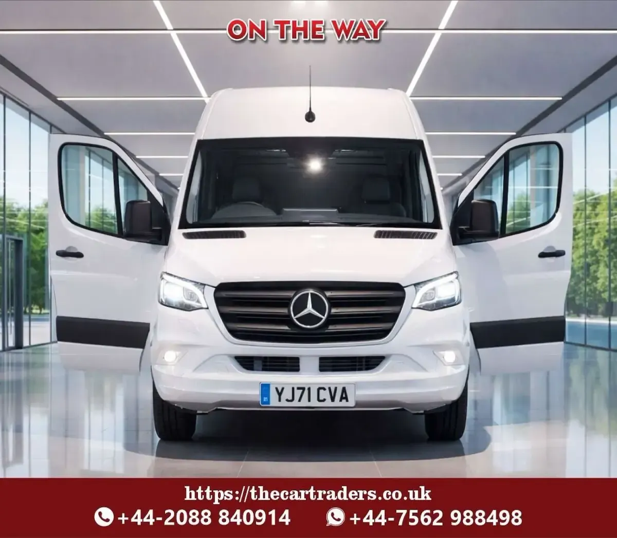 Used Mercedes Sprinter Progressive 141 HP (103 kW) 2021 White Van