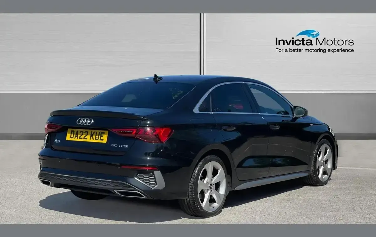 Used Audi A3 S-Line 110 HP (80 kW) 2022 Black Sedan