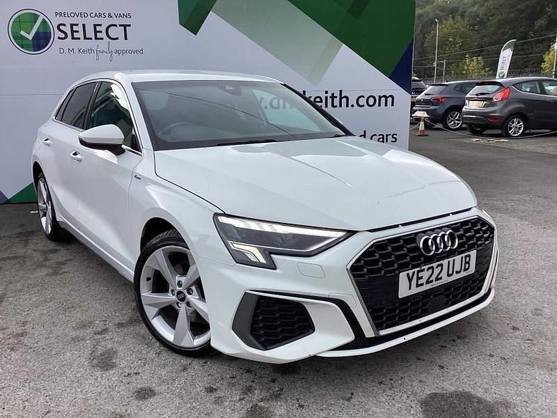 White Used 2022 Audi A3 e-tron S-Line Hatchback | £16,300 (Fair price) - Image 1/4