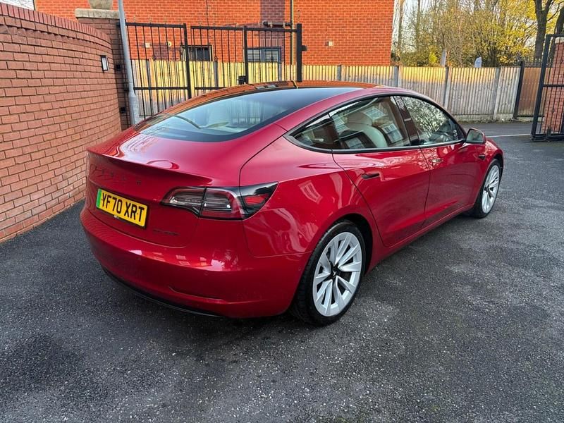 Used Tesla Model 3 Long Range AWD 77 kW (106 HP) 2020 Red Sedan
