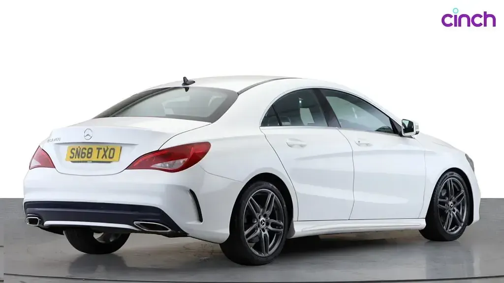 Used Mercedes CLA200 AMG line 2018 White Coupe
