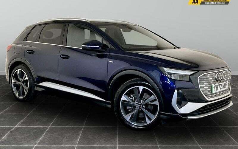Blue Used 2022 Audi Q4 e-tron S-Line SUV | £27,895 (Super price) - Image 1/2