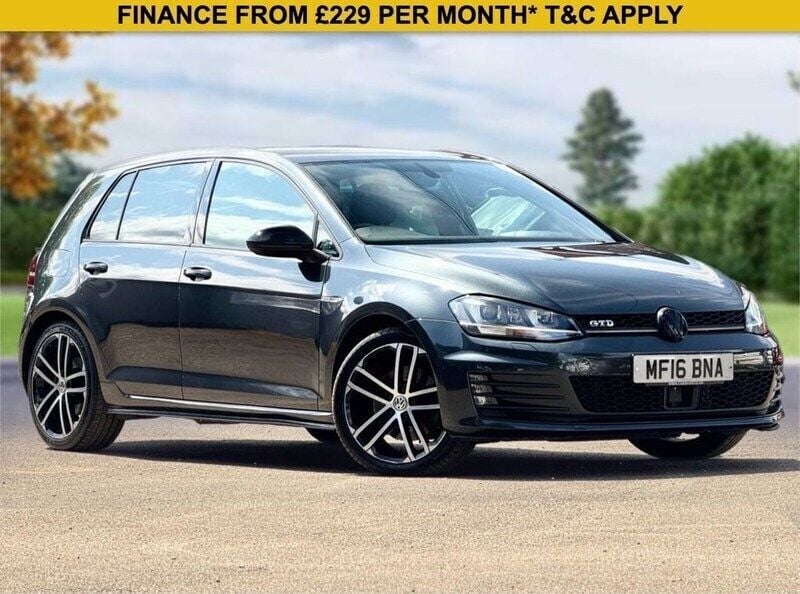 Grey Used 2016 VW Golf VII GTD Hatchback | £11,950 (Good price) - Image 1/4
