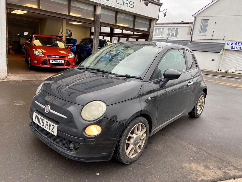 Black Used 2008 Fiat 500 Sport Hatchback | £794 (Good price) - Image 1/4