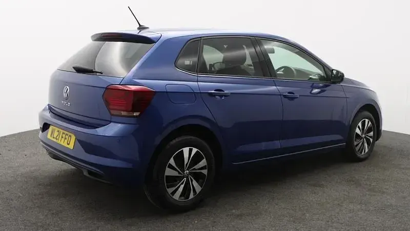 Used VW Polo Match 95 HP (69 kW) 2021 Blue Hatchback
