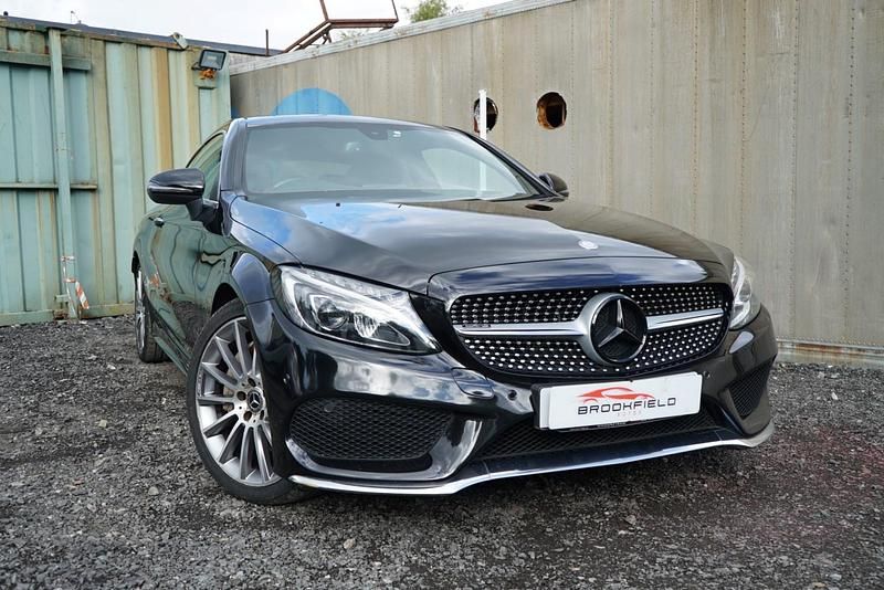 Black Used 2017 Mercedes C250 AMG line Coupe | £14,595 (Fair price) - Image 1/4