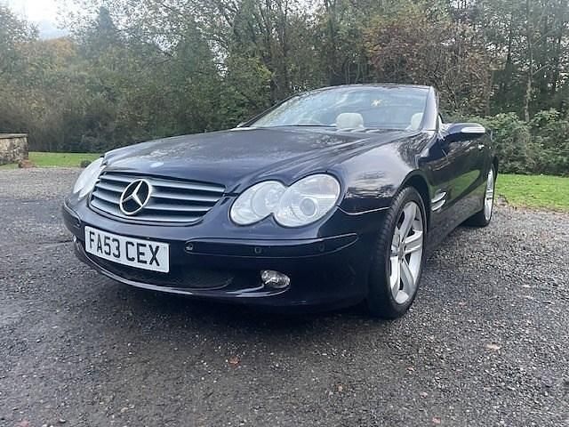 Used Mercedes SL500 2004 Blue Cabriolet
