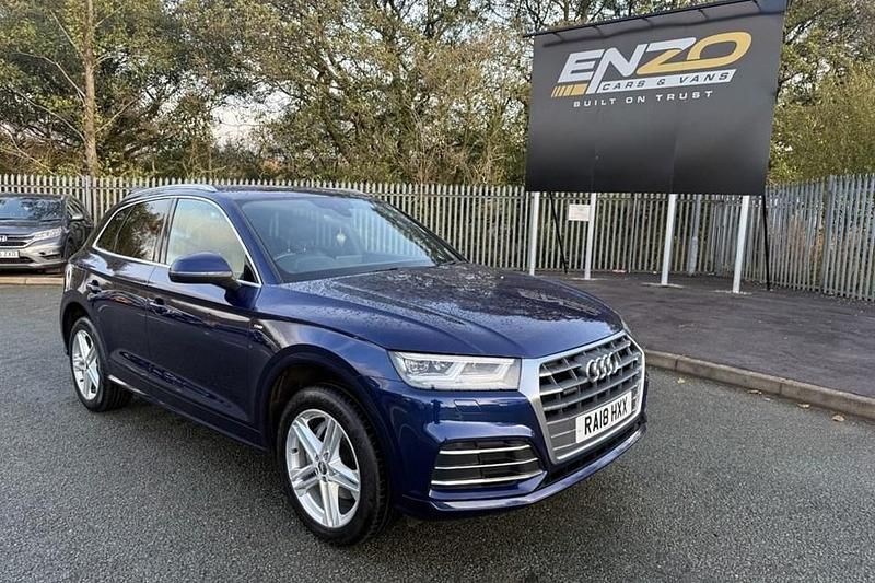 Blue Used 2018 Audi Q5 S-Line SUV | £15,495 (Fair price) - Image 1/1