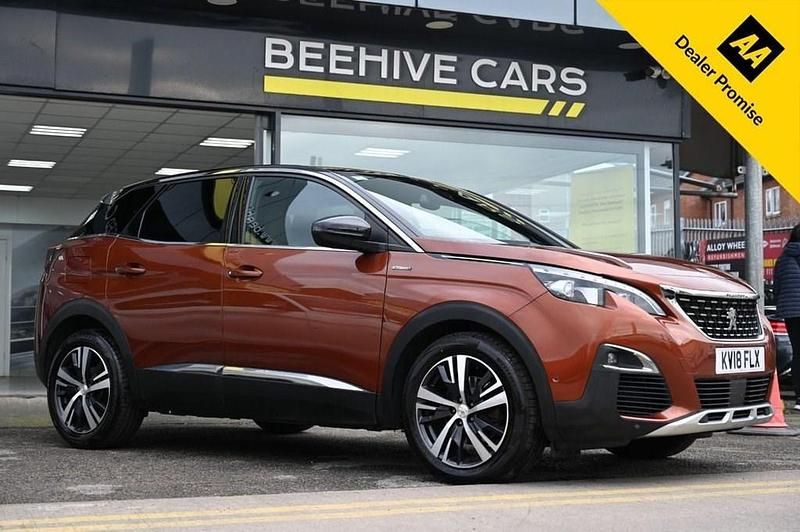 Bronze Used 2018 Peugeot 3008 GT-line SUV | £8,995 (Fair price) - Image 1/4