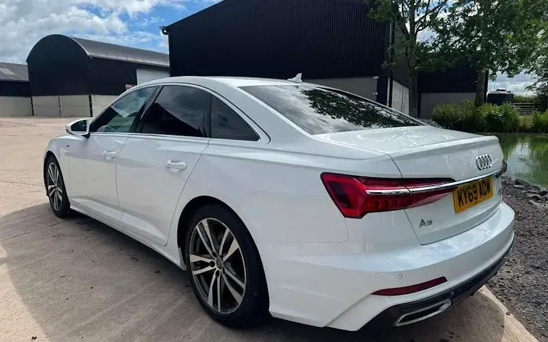 Used Audi A6 S-Line 245 HP (180 kW) 2019 White Sedan