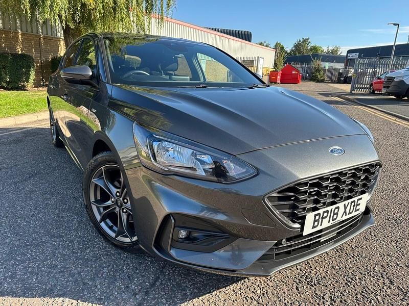 Grey Used 2018 Ford Focus ST-Line Hatchback | £8,890 (Fair price) - Image 1/3