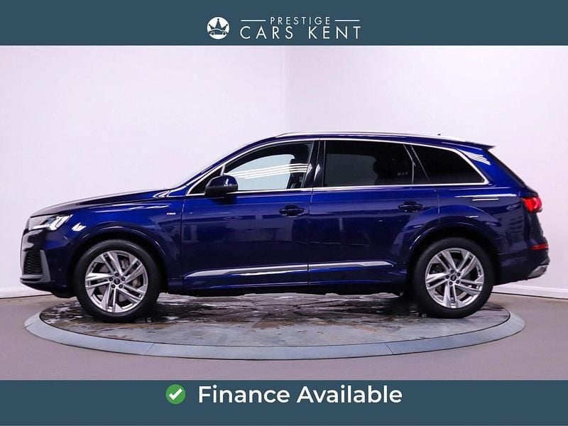 Used Audi Q7 S-Line 340 HP (250 kW) 2022 Blue SUV