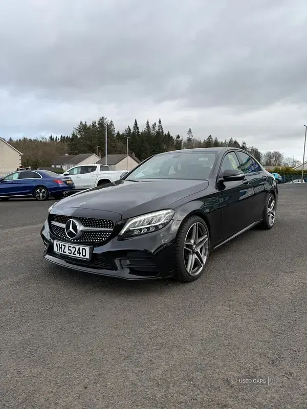 Used Mercedes C220 AMG line 194 HP (142 kW) 2019 Black Sedan